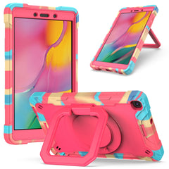 Contrast Color Shockproof Robot Silicone + PC Case with Wristband Holder, For Samsung Galaxy Tab A10.1 (2019) T510, For Samsung Galaxy Tab A 8.0 (2019) T290