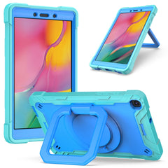 Contrast Color Shockproof Robot Silicone + PC Case with Wristband Holder, For Samsung Galaxy Tab A10.1 (2019) T510, For Samsung Galaxy Tab A 8.0 (2019) T290
