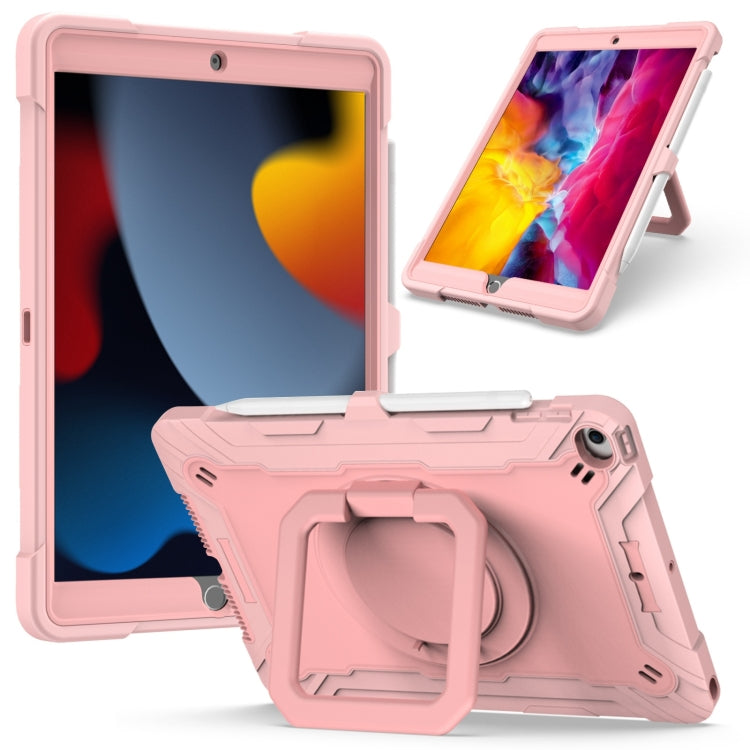 Contrast Color Shockproof Robot Silicone + PC Case with Wristband Holder, For iPad 10.2 2021 / 2020 / 2019, For iPad Air 2022 / 2020 10.9