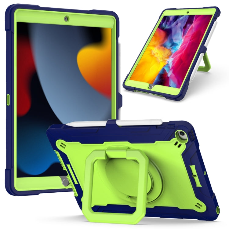 Contrast Color Shockproof Robot Silicone + PC Case with Wristband Holder, For iPad 10.2 2021 / 2020 / 2019, For iPad Air 2022 / 2020 10.9