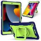 For iPad 10.2 2021 / 2020 / 2019 / Navy Blue + Yellow-green