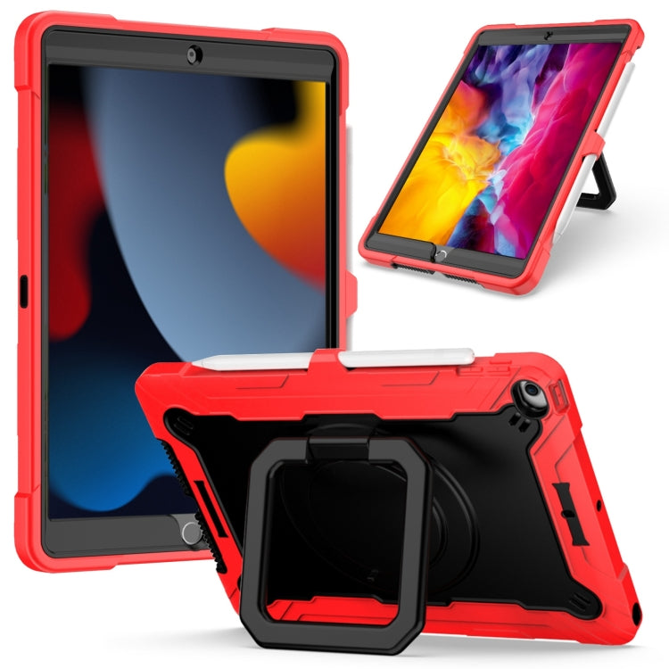 Contrast Color Shockproof Robot Silicone + PC Case with Wristband Holder, For iPad 10.2 2021 / 2020 / 2019, For iPad Air 2022 / 2020 10.9