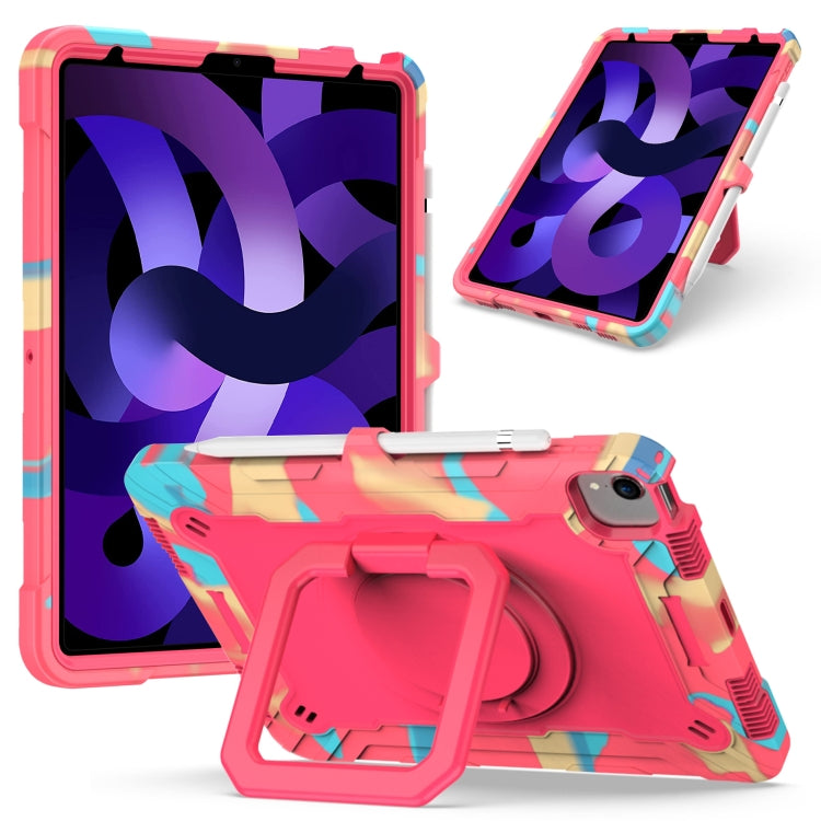 Contrast Color Shockproof Robot Silicone + PC Case with Wristband Holder, For iPad 10.2 2021 / 2020 / 2019, For iPad Air 2022 / 2020 10.9