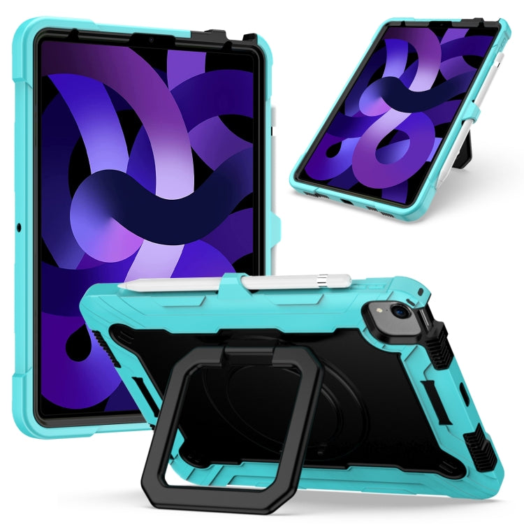 Contrast Color Shockproof Robot Silicone + PC Case with Wristband Holder, For iPad 10.2 2021 / 2020 / 2019, For iPad Air 2022 / 2020 10.9