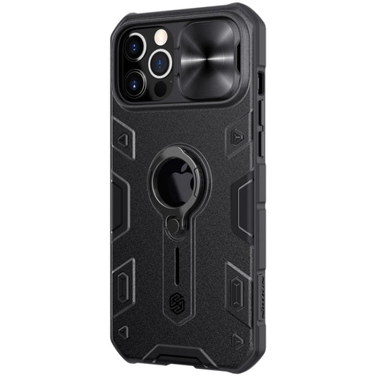 NILLKIN Shockproof CamShield Armor Protective Case with Invisible Ring Holder, For iPhone 12 Pro Max