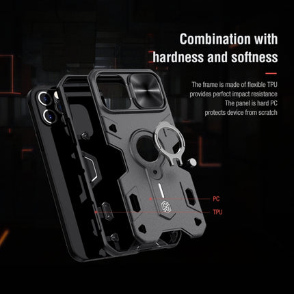 NILLKIN Shockproof CamShield Armor Protective Case with Invisible Ring Holder, For iPhone 12 Pro Max