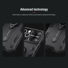 NILLKIN Shockproof CamShield Armor Protective Case with Invisible Ring Holder, For iPhone 12 Pro Max