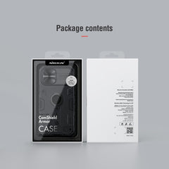 NILLKIN Shockproof CamShield Armor Protective Case with Invisible Ring Holder, For iPhone 12 Pro Max