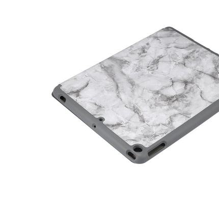 For iPad 10.2 inch Marble Texture Pattern Horizontal Flip Leather Case, with Three-folding Holder & Pen Slot & Sleep / Wake-up Function