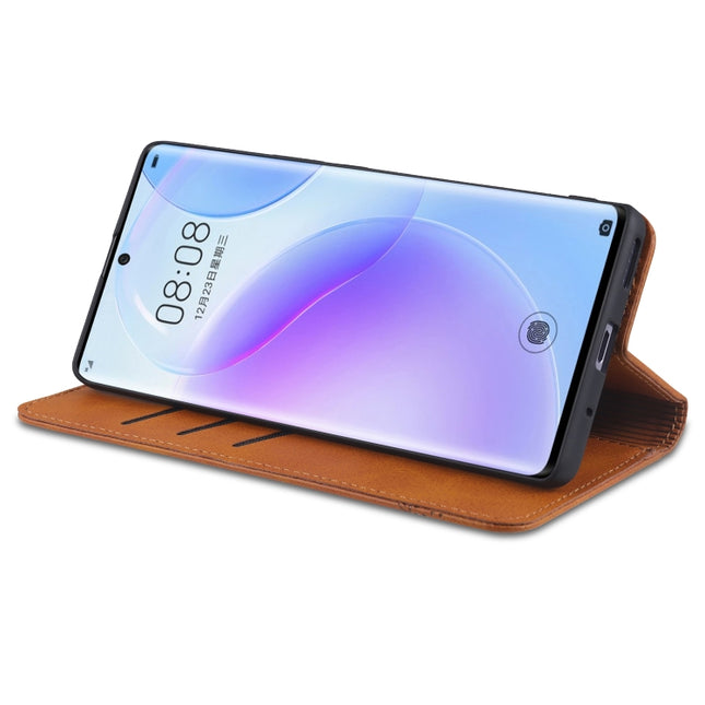 AZNS Magnetic Calf Texture Horizontal Flip Leather Case with Card Slots & Holder & Wallet, For Huawei nova 8 5G, For Samsung Galaxy S21 Ultra 5G, For Huawei nova 8 Pro 5G