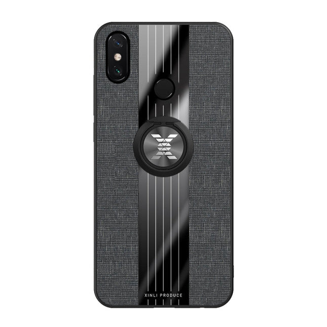 XINLI Stitching Cloth Textue Shockproof TPU Protective Case with Ring Holder, For Xiaomi Mi Max 3, For Xiaomi Mi 6X / A2, For Xiaomi Mi 9 SE, For Xiaomi Mi CC9