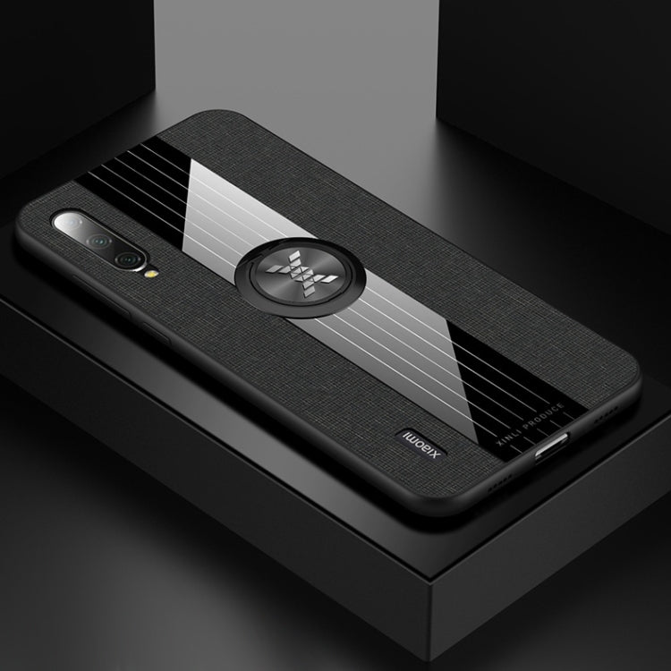 XINLI Stitching Cloth Textue Shockproof TPU Protective Case with Ring Holder, For Xiaomi Mi CC9e, For Xiaomi Mi 8 Lite