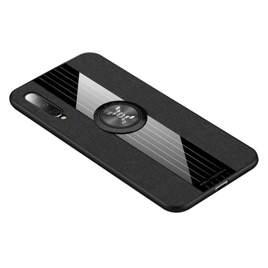 XINLI Stitching Cloth Textue Shockproof TPU Protective Case with Ring Holder, For Xiaomi Mi CC9e, For Xiaomi Mi 8 Lite