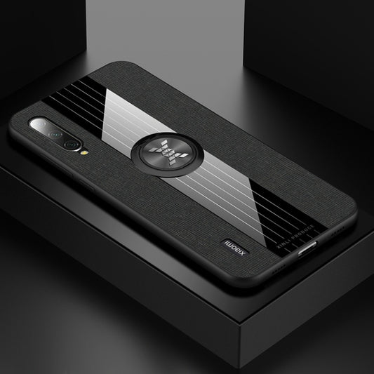 XINLI Stitching Cloth Textue Shockproof TPU Protective Case with Ring Holder, For Xiaomi Mi CC9e, For Xiaomi Mi 8 Lite