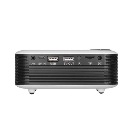 TRANSJEE A2000 320x240P 1000 ANSI Lumens Mini Home Theater HD Digital Projector, Plug Type: US Plug, Plug Type: US Plug(White)