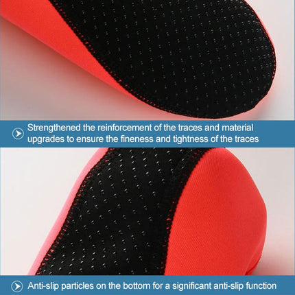 Non-slip Plastic Grain Texture Thick Cloth Sole Solid Color Diving Shoes and Socks, One Pair, M, L, XL, XXL