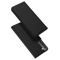 DUX DUCIS Skin Pro Series Horizontal Flip PU + TPU Leather Case with Holder & Card Slots, For Samsung Galaxy S21 5G