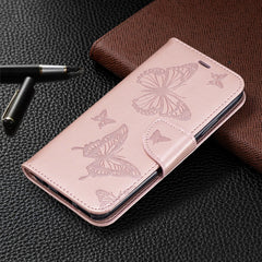 Two Butterflies Embossing Pattern Horizontal Flip Leather Case with Holder & Card Slot & Wallet & Lanyard, For Huawei Mate 30 Lite, For Huawei Mate 30 Pro, For Galaxy A10s, For Galaxy A20s, For Xiaomi Redmi Note 8