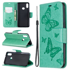 Two Butterflies Embossing Pattern Horizontal Flip Leather Case with Holder & Card Slot & Wallet & Lanyard, For Huawei Mate 30 Lite, For Huawei Mate 30 Pro, For Galaxy A10s, For Galaxy A20s, For Xiaomi Redmi Note 8