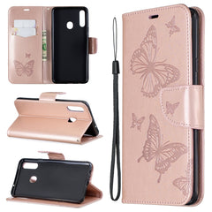 Two Butterflies Embossing Pattern Horizontal Flip Leather Case with Holder & Card Slot & Wallet & Lanyard, For Huawei Mate 30 Lite, For Huawei Mate 30 Pro, For Galaxy A10s, For Galaxy A20s, For Xiaomi Redmi Note 8