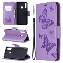 Two Butterflies Embossing Pattern Horizontal Flip Leather Case with Holder & Card Slot & Wallet & Lanyard, For Huawei Mate 30 Lite, For Huawei Mate 30 Pro, For Galaxy A10s, For Galaxy A20s, For Xiaomi Redmi Note 8