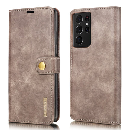 DG.MING Crazy Horse Texture Flip Detachable Magnetic Leather Case with Holder & Card Slots & Wallet, For Samsung Galaxy S21 5G, For Samsung Galaxy S21+ 5G, For Samsung Galaxy S21 Ultra 5G