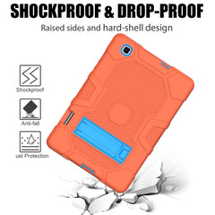 Contrast Color Robot Shockproof Silicone + PC Protective Case with Holder, For Samsung Galaxy Tab S6 Lite P610, For iPad 9.7 (2018 / 2017), For iPad Air 2022 / 2020 10.9 inch, For iPad mini 5 / 4