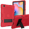 Contrast Color Robot Shockproof Silicone + PC Protective Case with Holder, For Samsung Galaxy Tab S6 Lite P610, For iPad 9.7 (2018 / 2017), For iPad Air 2022 / 2020 10.9 inch, For iPad mini 5 / 4