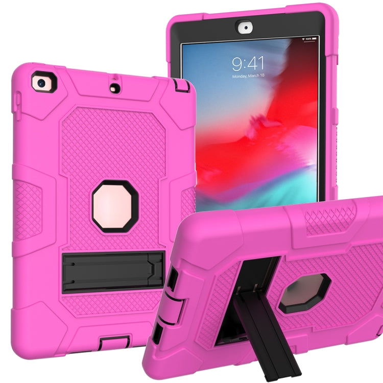 Contrast Color Robot Shockproof Silicone + PC Protective Case with Holder, For Samsung Galaxy Tab S6 Lite P610, For iPad 9.7 (2018 / 2017), For iPad Air 2022 / 2020 10.9 inch, For iPad mini 5 / 4