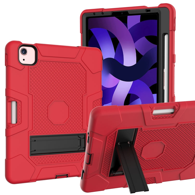 Contrast Color Robot Shockproof Silicone + PC Protective Case with Holder, For Samsung Galaxy Tab S6 Lite P610, For iPad 9.7 (2018 / 2017), For iPad Air 2022 / 2020 10.9 inch, For iPad mini 5 / 4