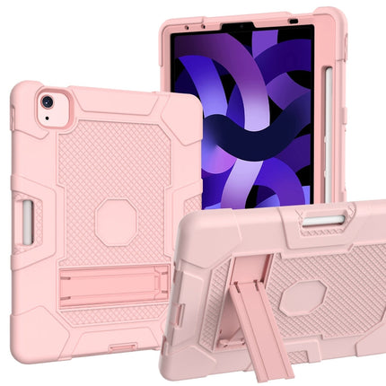 Contrast Color Robot Shockproof Silicone + PC Protective Case with Holder, For Samsung Galaxy Tab S6 Lite P610, For iPad 9.7 (2018 / 2017), For iPad Air 2022 / 2020 10.9 inch