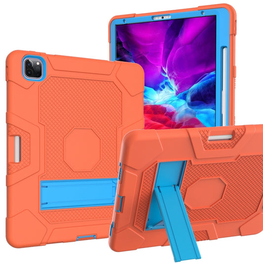 Contrast Color Robot Shockproof Silicone + PC Protective Case with Holder, For iPad Pro 12.9 inch (2020)