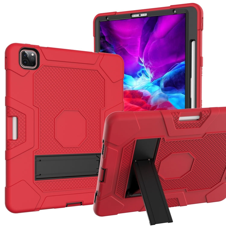 Contrast Color Robot Shockproof Silicone + PC Protective Case with Holder, For iPad Pro 12.9 inch (2020)