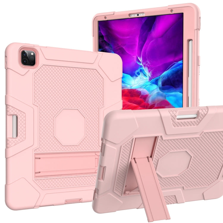 Contrast Color Robot Shockproof Silicone + PC Protective Case with Holder, For iPad Pro 12.9 inch (2020)