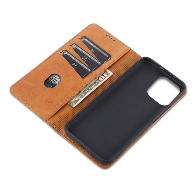 AZNS Magnetic Calf Texture Horizontal Flip Leather Case with Card Slots & Holder & Wallet, For Xiaomi Mi 11