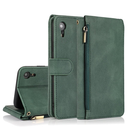 Skin-feel Crazy Horse Texture Zipper Wallet Bag Horizontal Flip Leather Case with Holder & Card Slots & Wallet & Lanyard, For iPhone XS / X, For iPhone XR, For iPhone XS Max, For iPhone 11