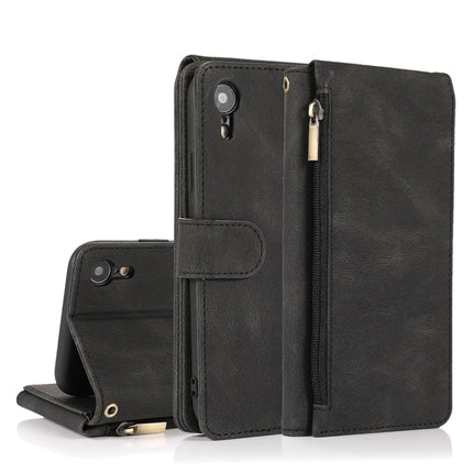 Skin-feel Crazy Horse Texture Zipper Wallet Bag Horizontal Flip Leather Case with Holder & Card Slots & Wallet & Lanyard, For iPhone XS / X, For iPhone XR, For iPhone XS Max, For iPhone 11