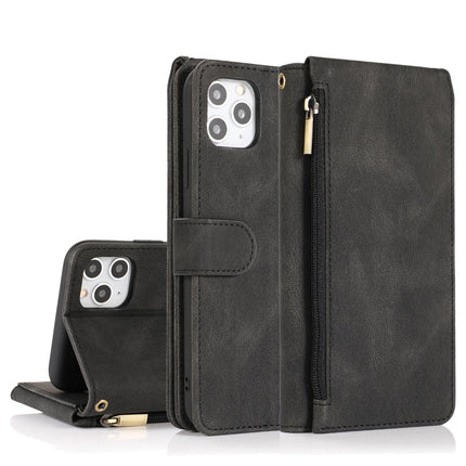 Skin-feel Crazy Horse Texture Zipper Wallet Bag Horizontal Flip Leather Case with Holder & Card Slots & Wallet & Lanyard, For iPhone XS / X, For iPhone XR, For iPhone XS Max, For iPhone 11