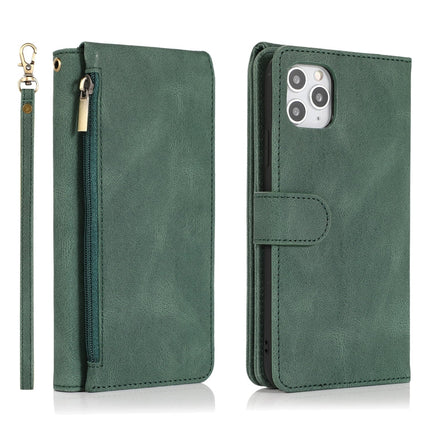 Skin-feel Crazy Horse Texture Zipper Wallet Bag Horizontal Flip Leather Case with Holder & Card Slots & Wallet & Lanyard, For iPhone 11 Pro, For iPhone 11 Pro Max, For iPhone 12 mini, For iPhone 12 / 12 Pro