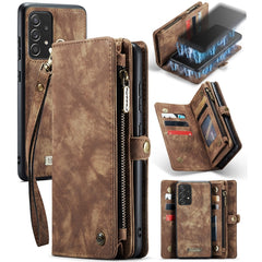 CaseMe Detachable Multifunctional Horizontal Flip Leather Case, with Card Slot & Holder & Zipper Wallet & Photo Frame, For Samsung Galaxy A52 5G / 4G, For Samsung Galaxy A72 5G / 4G