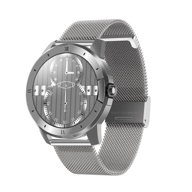 MX12 1.3 inch IPS Color Screen IP68 Waterproof Smart Watch, Support Bluetooth Call / Sleep Monitoring / Heart Rate Monitoring, Steel Strap