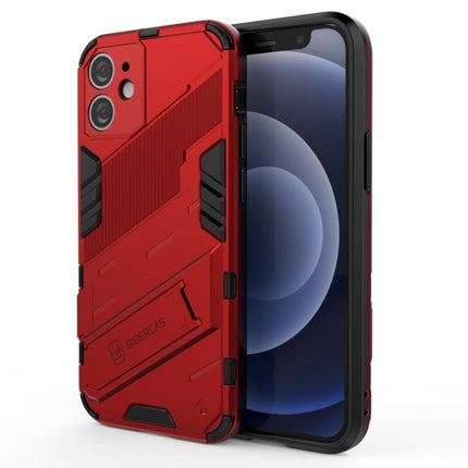 Punk Armor 2 in 1 PC + TPU Shockproof Case with Invisible Holder, For iPhone 12 mini, For iPhone 12, For iPhone 12 Pro