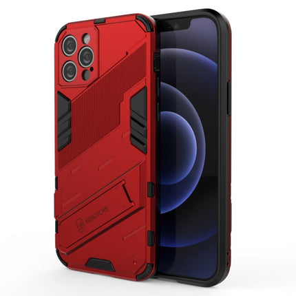 Punk Armor 2 in 1 PC + TPU Shockproof Case with Invisible Holder, For iPhone 12 mini, For iPhone 12, For iPhone 12 Pro