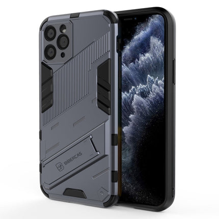 Punk Armor 2 in 1 PC + TPU Shockproof Case with Invisible Holder, For iPhone 12 Pro Max, For iPhone 11 Pro, For iPhone 11