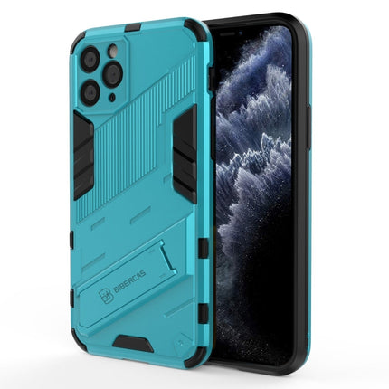 Punk Armor 2 in 1 PC + TPU Shockproof Case with Invisible Holder, For iPhone 12 Pro Max, For iPhone 11 Pro, For iPhone 11