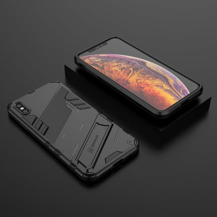 Punk Armor 2 in 1 PC + TPU Shockproof Case with Invisible Holder, For iPhone XS Max, For iPhone 6 & 6s, For iPhone 6 Plus & 6s  Plus