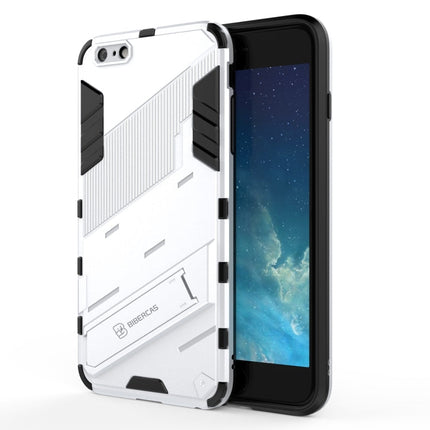 Punk Armor 2 in 1 PC + TPU Shockproof Case with Invisible Holder, For iPhone XS Max, For iPhone 6 & 6s, For iPhone 6 Plus & 6s  Plus