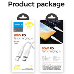 JOYROOM S-1230M3 60W PD Type-C / USB-C to Type-C / USB-C Fast Charging Data Cable, 1.2m