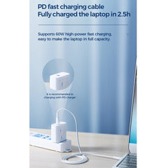 JOYROOM S-1230M3 60W PD Type-C / USB-C to Type-C / USB-C Fast Charging Data Cable, 1.2m