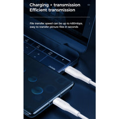 JOYROOM S-1230M3 60W PD Type-C / USB-C to Type-C / USB-C Fast Charging Data Cable, 1.2m